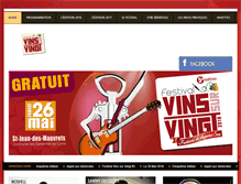 Tablet Screenshot of festival-vinssurvingt.com